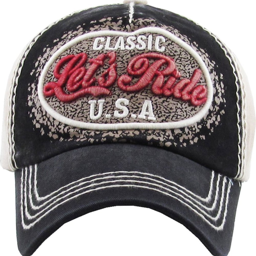 LET'S RIDE VINTAGE BALLCAP - Picture 4 of 6